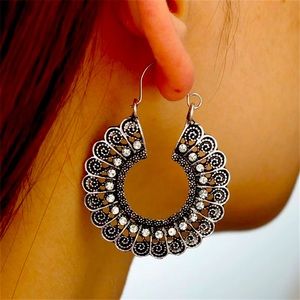Indian Pakistani Afghani Boho vintage Ethnic Drop Earrings Jhumka 💕